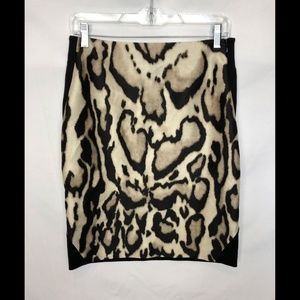 diane von furstenberg DVF Silk Wool Pencil Skirt